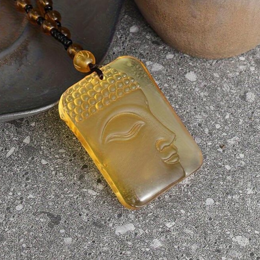 Elegant Gold Buddha Pendant Necklace - Picture 4 of 14